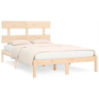 vidaXL Posteljni okvir iz trdnega lesa 200x200 cm