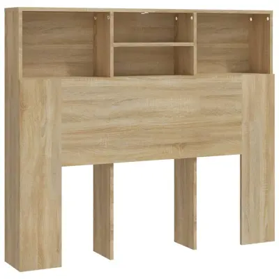 vidaXL Vzglavna omarica sonoma hrast 120x19x103,5 cm