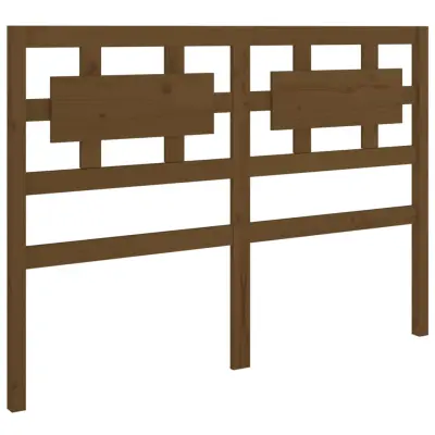 vidaXL Posteljno vzglavje medeno rjavo 205,5x4x100 cm trdna borovina
