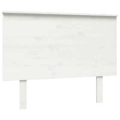 vidaXL Posteljno vzglavje belo 104x6x82,5 cm trdna borovina