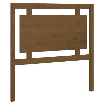 vidaXL Posteljno vzglavje medeno rjavo 95,5x4x100 cm trdna borovina