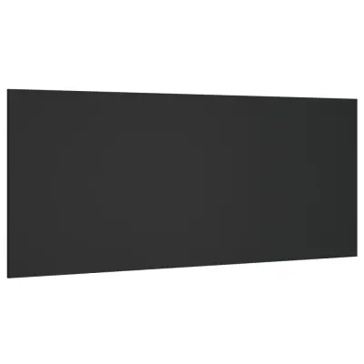 vidaXL Posteljno vzglavje črna 200x1,5x80 cm konstruiran les