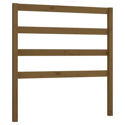 vidaXL Posteljno vzglavje medeno rjavo 96x4x100 cm trdna borovina