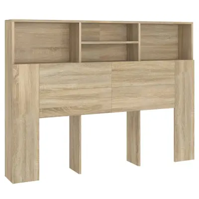 vidaXL Vzglavna omarica sonoma hrast 140x19x103,5 cm