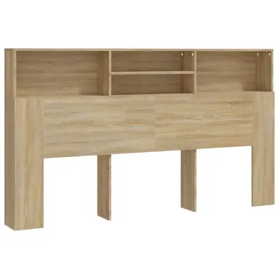 vidaXL Vzglavna omarica sonoma hrast 180x19x103,5 cm