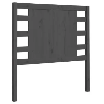 vidaXL Vzglavna sivo 96x4x100 cm trdna borovina