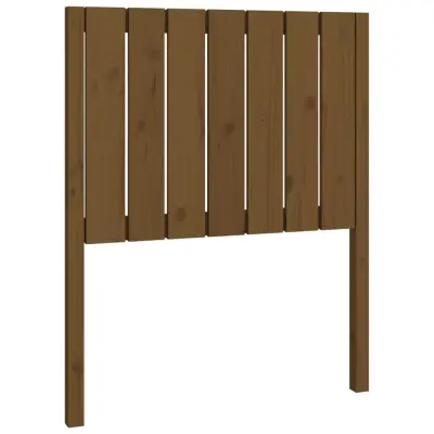 vidaXL Posteljno vzglavje medeno rjavo 80,5x4x100 cm trdna borovina