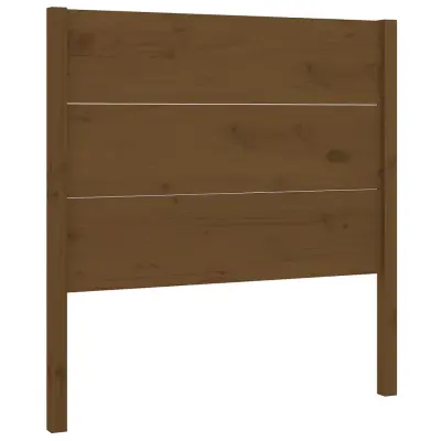 vidaXL Vzglavna medeno rjavo 81x4x100 cm trdna borovina