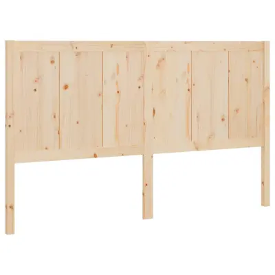 vidaXL Posteljno vzglavje 125,5x4x100 cm trdna borovina