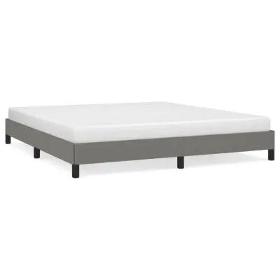 vidaXL Posteljni okvir brez vzmetnice temno siv 180x200 cm tkanina