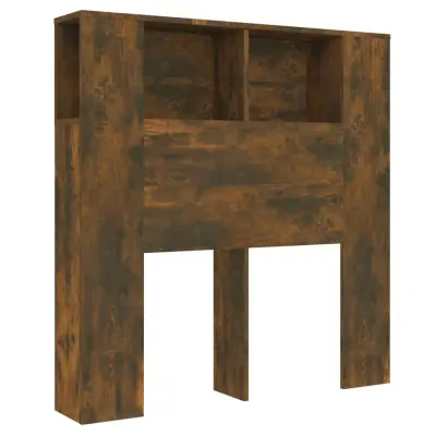 vidaXL Vzglavna omarica dimljeni hrast 100x18,5x104,5 cm