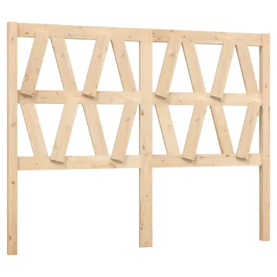 vidaXL Posteljno vzglavje 126x4x100 cm trdna borovina