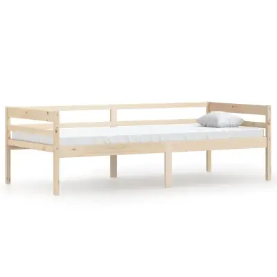 vidaXL Posteljni okvir iz trdne borovine 90x200 cm