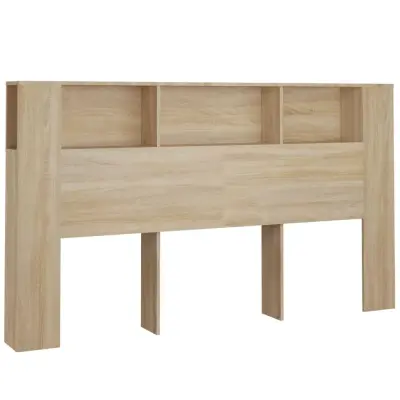 vidaXL Vzglavna omarica sonoma hrast 180x18,5x104,5 cm