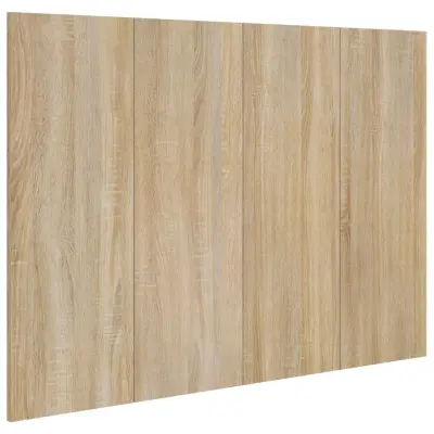 vidaXL Posteljno vzglavje sonoma hrast 120x1,5x80 cm konstruiran les