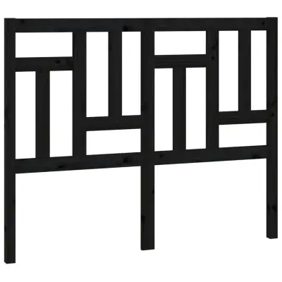 vidaXL Posteljno vzglavje črno 205,5x4x100 cm trdna borovina
