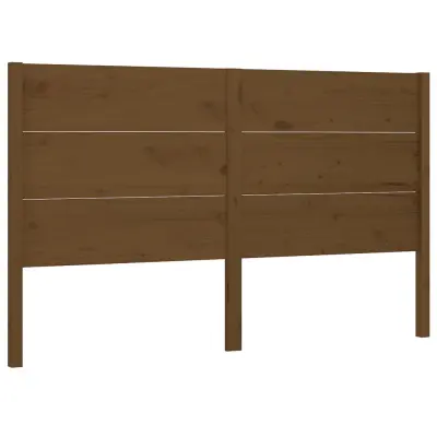 vidaXL Vzglavna medeno rjavo 126x4x100 cm trdna borovina