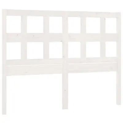 vidaXL Posteljno vzglavje belo 185,5x4x100 cm trdna borovina