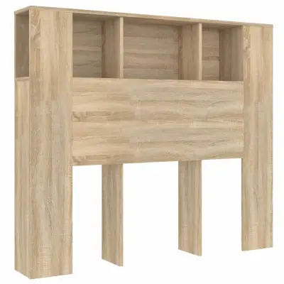 vidaXL Vzglavna omarica sonoma hrast 120x18,5x102,5 cm