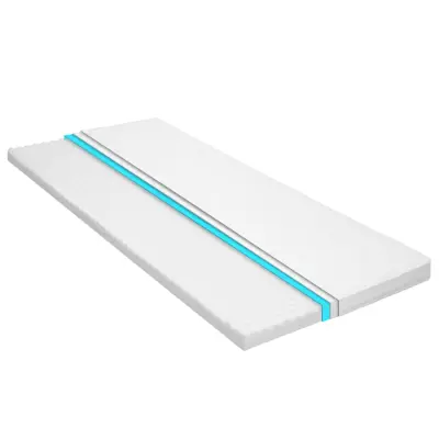 vidaXL Nadvzmetnica 120x200 cm hladna pena jajčast profil 6 cm