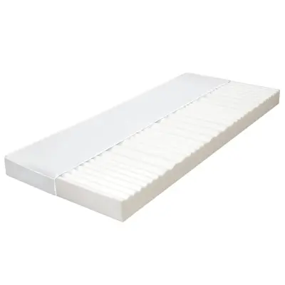 vidaXL Vzmetnica 100x200 cm 7-conska s PU peno 10 cm H2 H3