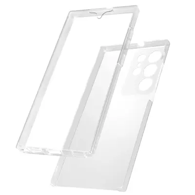 Samsung S23 Ultra Full Body torbica, hibridna, odporna na udarce - prozorna