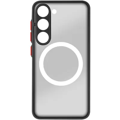 Ovitek MagSafe Samsung S23 Bi-material Fine Outline Black