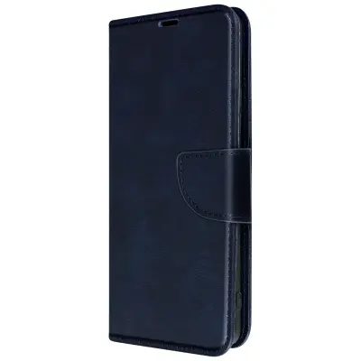 Torbica denarnica Motorola Moto G72, stojalo za video z zapestnim pašckom - polnocno modra