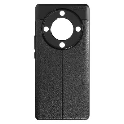 Usnjen ovitek Honor Magic 5 Lite 5G z ucinkom lici, izjemno tanka prilagodljiva zašcita - crna