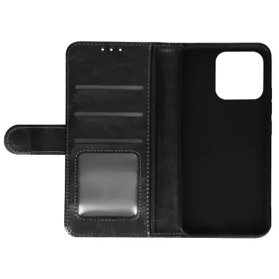 Ovitek za denarnico Xiaomi 13 s stojalom za video in magnetnim jezickom - crn