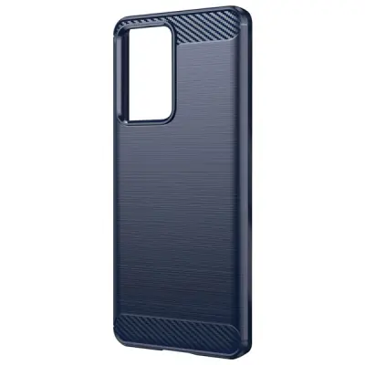 Mehka torbica Xiaomi 13 Lite, dizajn iz brušene kovine z ucinkom ogljika - modra