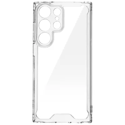 Ovitek za Samsung Galaxy S23 Ultra, vogali ojacani s trdim silikonom - prozoren