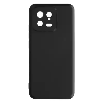 Ovitek Xiaomi 13 iz mehkega silikonskega gela, mat premaz proti prstnim odtisom - crn