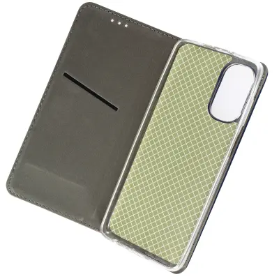Etui Motorola Moto G62 5G, držalo za kartice in preklopno stojalo z magnetnim zapiranjem - zelen