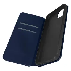 Ovitek Wiko T10, shramba za kartice s podporo za video in magnetno loputo - modra