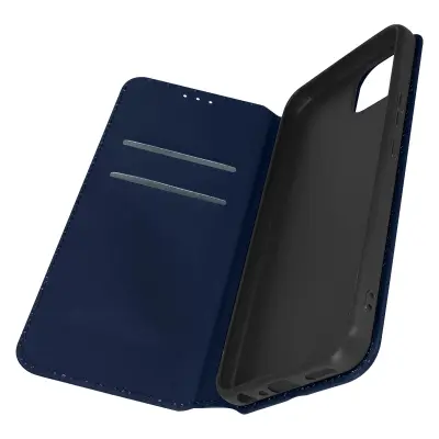 Ovitek Wiko T10, shramba za kartice s podporo za video in magnetno loputo - modra