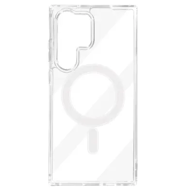 Ovitek MagSafe za Samsung Galaxy S23 Ultra, odporen proti udarcem - prozoren