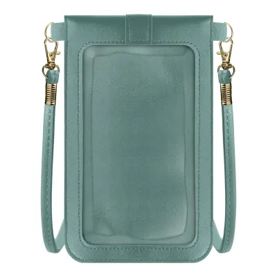 Naramna torba za pametni telefon s taktilno membrano, eleganten dizajn - modra