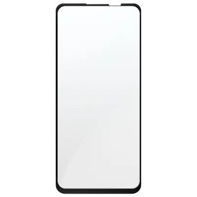 Kaljeno steklo Motorola Moto G73, trdota 9H in popolna oprijemljivost - crn obris