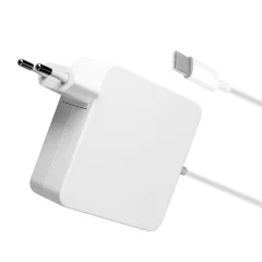 MacBook USB-C stenski polnilec 96 W Quick Charge - bel