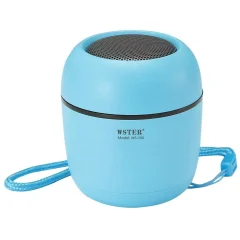 Prenosni Bluetooth 5.0 zvocniški mikrofon in FM radio s pašckom za zapestje, WSY06 - modra