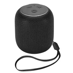 Mini izjemno kompakten, prenosni Bluetooth zvocnik z zapestnim pašckom - crn