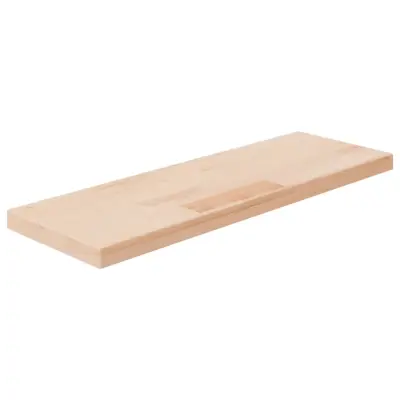 vidaXL Polica 60x20x2,5 cm neobdelana trdna hrastovina