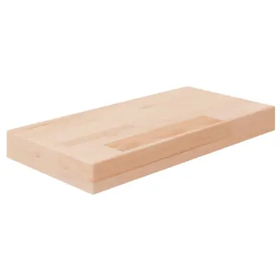 vidaXL Polica 40x20x4 cm neobdelana trdna hrastovina