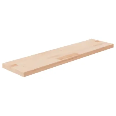 vidaXL Polica 80x20x2,5 cm neobdelana trdna hrastovina