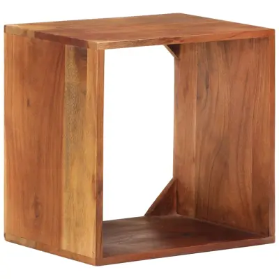 vidaXL Stenska polica 40x30x40 cm trden akacijev les