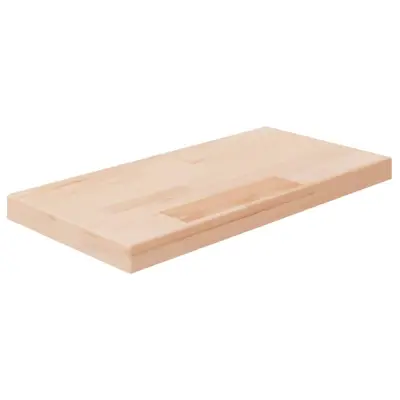 vidaXL Polica 40x20x2,5 cm neobdelana trdna hrastovina