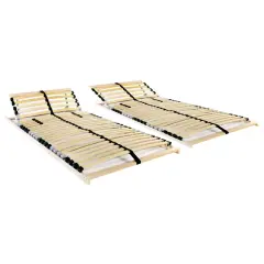 vidaXL Letveno posteljno dno 2 kosa z 28 letvicami 7 con 90x200 cm