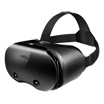 Slušalke VR za pametni telefon, 3D virtualna resnicnost z lecami za blokiranje modre svetlobe – crne