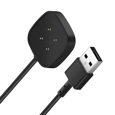 Fitbit Versa 4 in Versa 3, Fitbit Sense 2 in Sense Charger, magnetno polnjenje, 1 m - crna